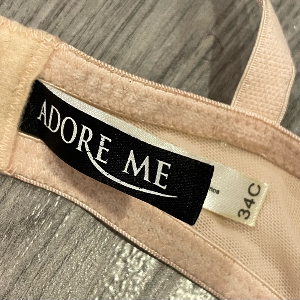 Adore Me Lace Push Up Bra Intimates Size 34C - Picture 5 of 7